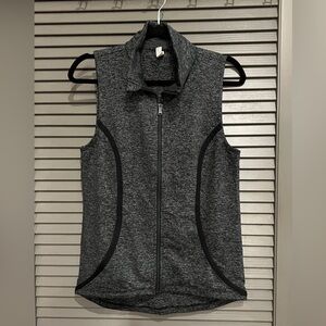 Under Armour Gray Sleeveless Zip-Up Top